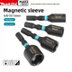 
Makita self-tapping sleeve electric wrench sleeve electric drill wind-block strong magnetic external drill bit hexagonal handle 10-piece folding batch head set E-15849