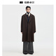 Piaget Zall Fake Two-Piece Full Wool Wool Coat Men's Medium Long Style 2025 Autumn and Winter New P541613 Chocolate Fudge M (170)