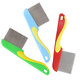 Universal flea comb for dogs and cats, stainless steel comb to remove eggs, pet grate comb to remove lice, comb to open knots, beauty seahorse comb, pet lice comb - red - 1 piece 15.4*5.5cm