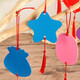Wooden blessing card handwritten love wish card hanging tag scenic hanging tree temple wish card diy decorative card color five-star style 10 pcs