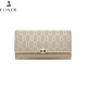Golden Fox (Foxer) Cowide Damen Brieftasche große Kapazität Langkartentasche Geld Kicker