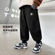 Zuoxi Boys' Velvet Pants Sweatpants 2025 Autumn and Winter New Children's Large and Medium-sized Children's Trousers Gray 130