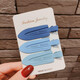 Children's accessories duckbill clip color seamless hairpin women's forehead bangs clip broken hairpin face wash makeup metal duck 19-79 coffee color 3 pcs/card