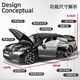 Kawei (KIV) 1 18 Audi RS7 model alloy simulation children's toy car model boy birthday gift 1 18 Audi RS7 black key remote control_authorized car