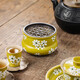 Bodengeschichte Obst grünes Gänseblümchen, Holz Asche Jianshui Haushalt High-End-Tee-Tank-Tank-Tee-Waschung mit Deckel Tee Schüssel Tee Schlacke Eimer großer Wasserschale Obst grün-grün-grünes Gras Asche Jianshui B15938 7x11.2 cm