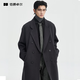 Earl Zall 100% pure wool woolen coat men's mid-length thickened loose suit collar autumn and winter commuting warm high-end coat