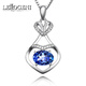 Lirokini Necklace Women's Tanzanite Gemstone Pendant 18 Gold K Luxury Jewelry Valentine's Day Birthday Gift 1.19 Carat Tanzanite Necklace