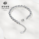 Caibai Jewelry Platinum Bracelet Pt950 Platinum Fashion Bright Light Ball Splicing Beads Flashing Plain Bead Bracelet Price BJ Platinum Bracelet About 10.73g About 16cm