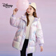 Disney's New National Standard Children's Down Jacket 2025 Winter New Hooded Colorful Mid-Length Style Top Clothes Children's Clothes Purple 90 White Duck Down One Size 130cm Filled Down Approximately 118g