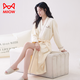 Cat man nightgown for women in spring and summer [pure cotton bathrobe] long-sleeved 2025 new four-season wearable large size mid-length morning robe