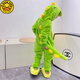 G.DUCKKIDS Cute Tyrannosaurus Pajamas Autumn and Winter Little Girls Boys Coral Velvet Cartoon Long Sleeve Girls Children One-piece Home Clothes Bean Green Dragon 165 Adult S# High 145-155 with Shoes