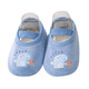 MDUG floor shoes 1-3 years old indoor floor socks spring, autumn and winter soft bottom indoor non-slip anti-cool baby floor shoes toddler shoes moonlight blue dinosaur floor shoes 6-12 months (XS) (foot length within 11cm)