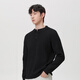 Mark Huafei Retro Henley Collar Button Sweater Men's 2025 Autumn and Winter Loose Old Money Style Sweater Men's Dark Gray 2XL