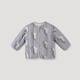 Bali Piglet Children's Cotton Clothes Autumn and Winter Boys' Thickened Warm Bottoming Cotton Jackets Girls' Padded Liner Clothes Baby Jackets Purple Wheat Wave 90