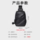 Pull back chest bag, men's shoulder bag, large capacity, versatile, casual waist bag, sports commuting shoulder bag, new convenient crossbody bag
