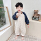 Kexin baby children's clothing children's flannel coral velvet one-piece pajamas autumn and winter double-layer thickened boy baby home clothes anti-kick sleeping bag picture color 100 size recommended 2-3 years old (height around 95)