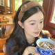 Idel Korean style simple ring wide-brimmed hair hoop women's Maillard temperament high-end pressure hair headband going out to wash face hairpin