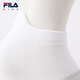 FILA antibacterial function children's socks 2025 winter new unisex children's low-waist 2-pack standard white-99 3-5 years old L