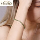 Half grain bracelet for women 925 silver 12 carat green peridot bracelet colorful treasure 925 silver as a birthday gift for girlfriend 520 gift