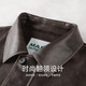 Mark Huafei Velvet Functional Lapel Leather Jacket Men's 2025 Autumn and Winter New Trendy Texture PU Leather Jacket 1503 Dark Brown 302 M 170