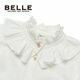 Belle casual and comfortable girls white long-sleeved shirt BB0518 white 150
