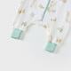 Tongtai (TONGTAI) baby autumn and winter double-layer sleeping bag pure cotton baby split-leg one-piece pajamas children's anti-jump and anti-kick quilt green M