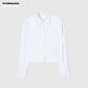THORNSAURA Thornlight THORNSAURA P**DA versatile plasticity short long-sleeved shirt classic white S
