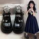 LINBUXAN genuine leather girls' leather shoes 2025 spring and autumn new British style children's black performance shoes princess shoes jk loafers black 26 shoe inner length 16.2cm