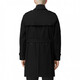 BURBERRY New Year's Gift Burberry Chelsea Solid Color Plaid Trench Coat Men's Black Black One Size 44