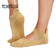 Toesox new yoga socks non-slip wear-resistant five-finger socks indoor Pilates socks 2025 Bellarina commemorative model golden brown full toe S size (34-38)