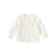 David Bella Aulet sells children's white shirt autumn clothing for girls pure cotton casual lace embroidered shirt top white ready stock 120 cm (recommended height 110-120cm)