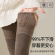 Leg Covers Autumn and Winter Lamb Wool Knee Socks Warm Extra Long Over-the-Knee Socks Cover Women's Non-Slip Thigh Socks Knee Socks Warm Lambswool_High Elasticity Anti-Slip_Pack Black 1 Pair