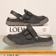 Sandalen Herren trendy Outdoor Sports Kleidung Bag-Toe Casual Schuhe Pantoffeln 2025 Neue Sommer atmungsaktiven Männer Beachschuhen braun [Mikrofaserleder A673] 47