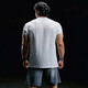 MUSCLE DOG muscle dog fitness short-sleeved men's new summer loose casual henley shirt training clothes half-sleeved sports T-shirt men's white S
