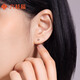 LIU GUI FU JEWELRY platinum earrings Xiao Yuanyuan pt950 platinum earrings fashion earrings PT0200104 1.30g