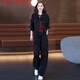 Han Manrui's age-reducing women's suit 2025 autumn new casual workwear suit slim and slim two-piece set coffee color two-piece set 3XL recommended 140-155Jin Jin equals 0.5 kg