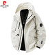 American trendy brand jacket men's 2025 spring and autumn work jacket men's casual khaki 2XL