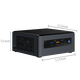 Intel (Intel) Bean Canyon NUC8i3BEH micro mini computer host/office home i3 processor PC computer (neutral and color packaging shipped randomly) NUC8i3BEHS (i3-8140U thick section) 8G memory + 250G solid state