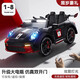 2025 new children's electric car four-wheel drive can sit on a person's car with remote control car for boys and girls, toy car, baby stroller, painted silver dual-wheel drive + leather seat + 12V7 battery + remote control