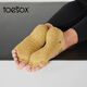 Toesox new yoga socks non-slip wear-resistant five-finger socks indoor Pilates socks 2025 Bellarina commemorative model golden brown full toe S size (34-38)