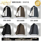 Mafanfu genuine stand collar jacket men's autumn and winter velvet thickened casual sports cardigan sweatshirt men's polar fleece jacket trendy gray spring and autumn style XL 130-150Jin Jin equals 0.5 kg