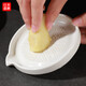 Rihe Sheng Tang ceramic ginger grinder garlic paste ginger grinder disc rub wasabi garlic grinder household manual yam paste grinder 1 grinding disc and small brush