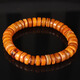 Zhenghe Jewelry Beeswax Chicken Fat Yellow Abacus Bead Bracelet weighs about 9.10 grams