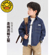 G.duck Boys' Shirt Children's Denim Jacket Spring and Autumn Long Sleeve Thin Section 2025 New Autumn Clothes Children's Clothing Boys' Style Shirt Dark Blue Denim Jacket 110 cm