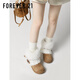 FOREVER21 Bohemian Snow Boots Women's 2025 Winter New Plush Thickened Outdoor Versatile Warm and Anti-Slip Casual Cotton Shoes