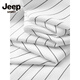 JEEP SPIRIT 2025 Spring and Autumn New Stand Collar Vertical Striped Shirt Men's Long Sleeve Business Casual Plus Fat Plus Size Henry Collar Shirt Black L