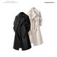 Nasawassup autumn and winter new style double-breasted belt simple windbreaker men's medium-length coat high-end business thickened cotton coat F2068 beige cotton thickened M recommended 90-115Jin Jin equals 0.5 kg