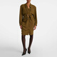 Mugler re/edit Cow-boys crepe twill shirt dress P01104881 Green L CN 175/96