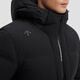 DESCENTE DESCENTE TRAINING series HEAT NAVI sports and casual men's short down jacket BK-black L (175/96A)