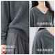 
MUSLEY QUEEN2025 autumn wool velvet cardigan for women V-neck loose seamless soft solid color simple sweater versatile sweater light yellow one size